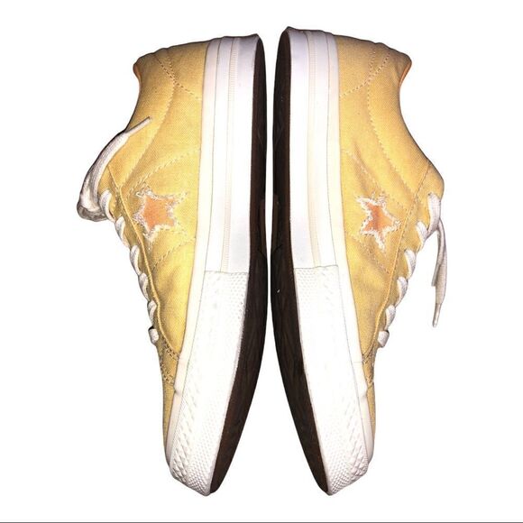 CONVERSE ONE STAR SUNBAKED MENS WOMENS UNISEX 164358C BUTTER YELLOW/MELON BALLER - Picture 3 of 7